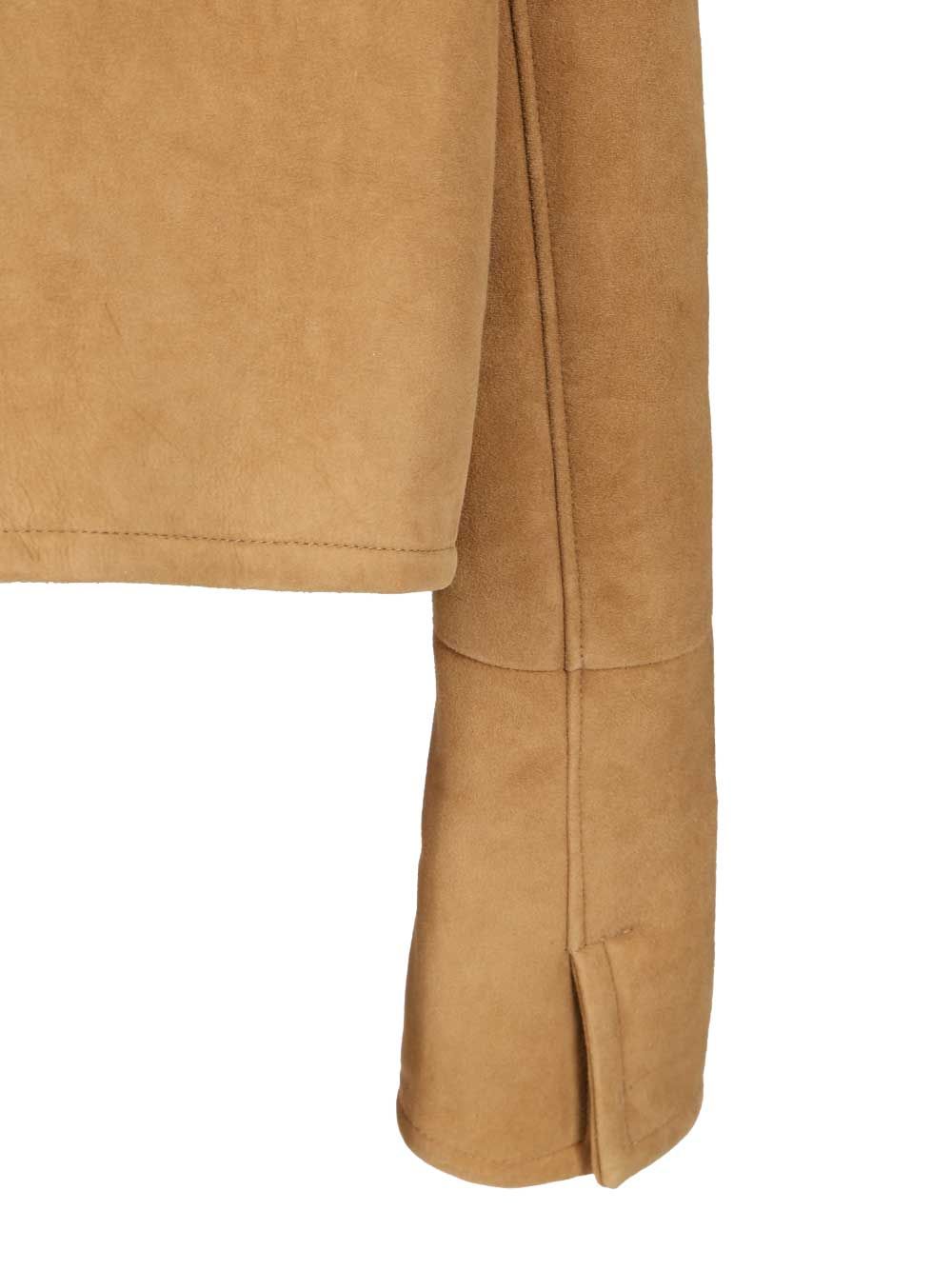 Ami Sheepskin Jacket Jackets - Brown | 454fe8395321c3aa0ac3a2f7a7ac3c73e0599a74