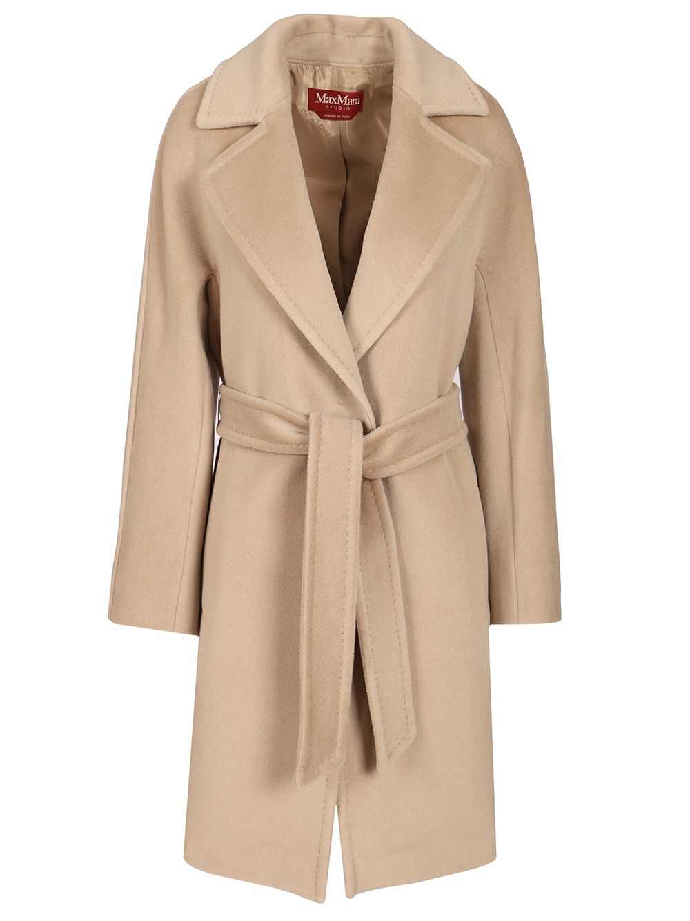 Max Mara Studio Dressing Gown Coat Coats - Beige | 6ef88f3db4ad931cae5d8c7dca44c317f35f11e1