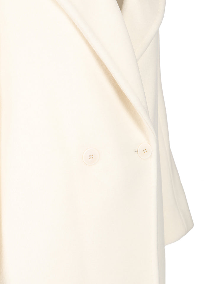 Max Mara Studio Double-Breasted Coat Coats - White | cefb0eae12b060024044058bd1ff8969cac3651f