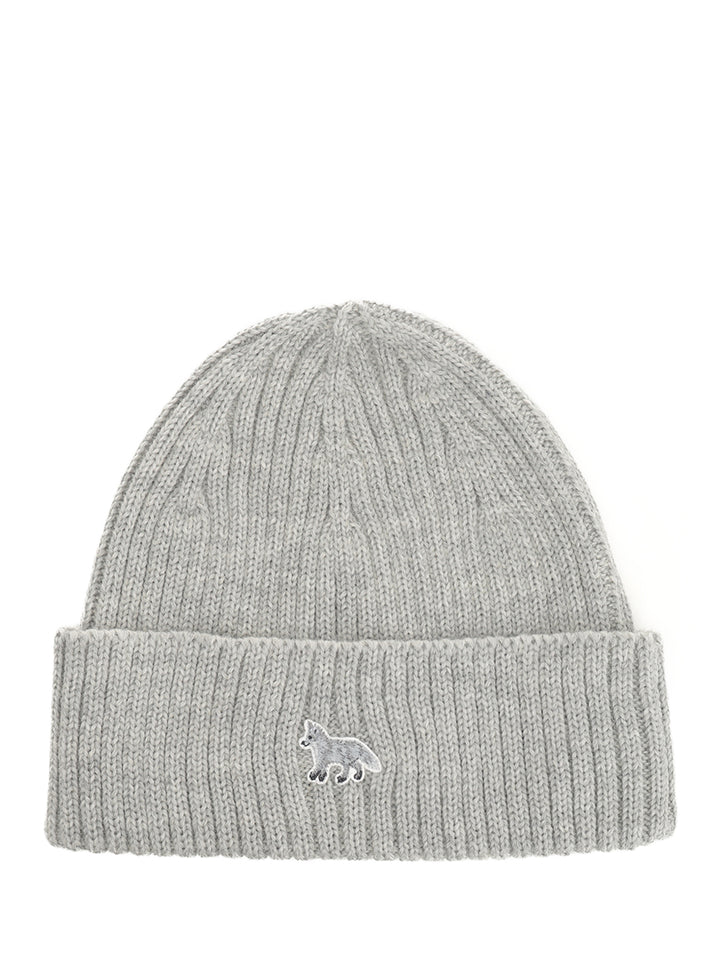 Maison KitsunÉ Virgin Wool Hat Hats - Grey | 57c15f4049ca6e1169372c7213d575e7396cee77