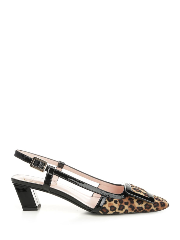 Roger Vivier Belle Vivier Leather Slingback Pumps - Animalier | 50c1e422ac02b0c2e558a887b6570dc72e5d5a3d