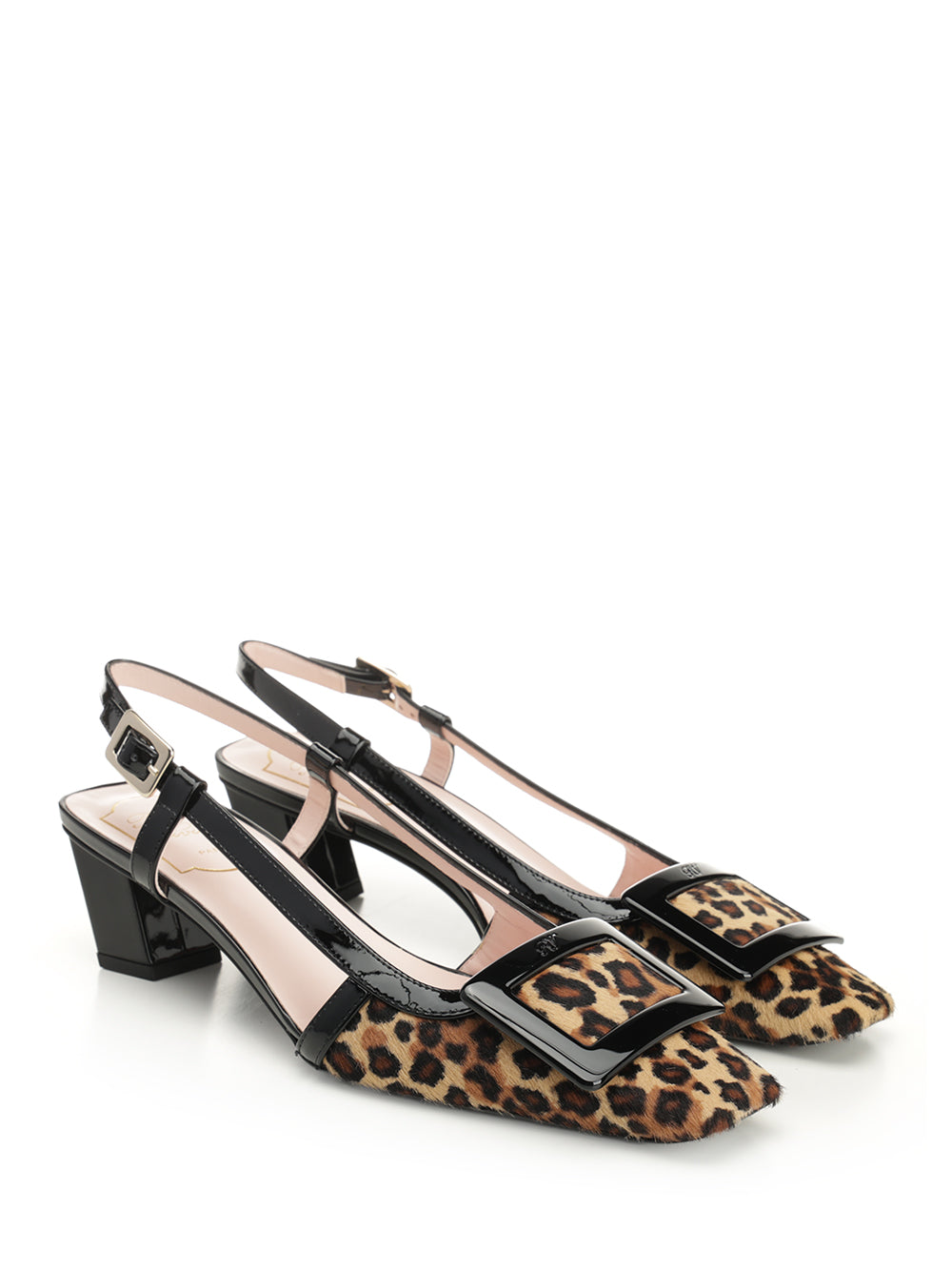 Roger Vivier Belle Vivier Leather Slingback Pumps - Animalier | be7d588ce658bab44f5dbe97b9cea33ac9a302ec