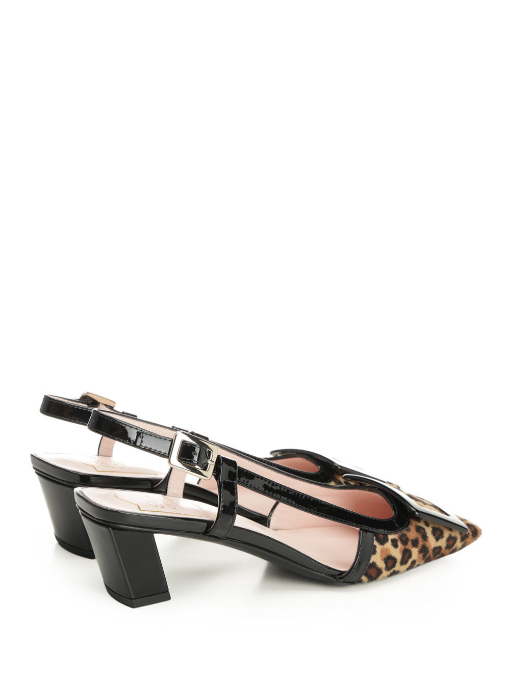 Roger Vivier Belle Vivier Leather Slingback Pumps - Animalier | 157d3be0f1f63f9e0e54c747203641872bdba99b