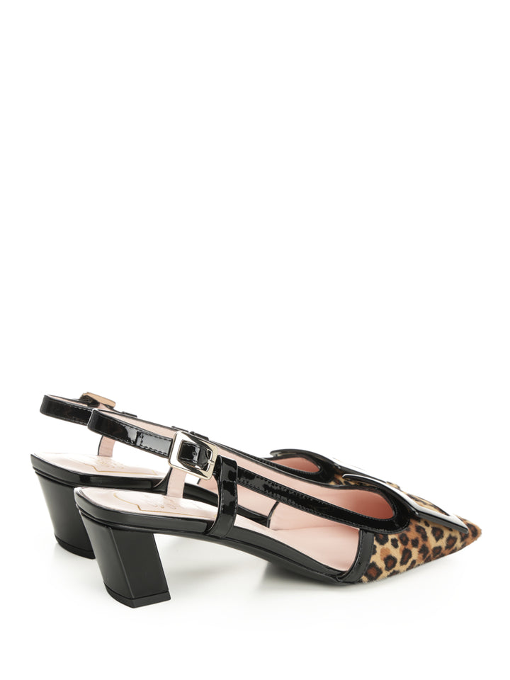 Roger Vivier Belle Vivier Leather Slingback Pumps - Animalier | 157d3be0f1f63f9e0e54c747203641872bdba99b