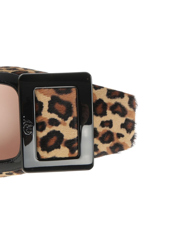 Roger Vivier Belle Vivier Leather Slingback Pumps - Animalier | 2d317fda5873dd61d266a514968ea8c4c4d1e75a