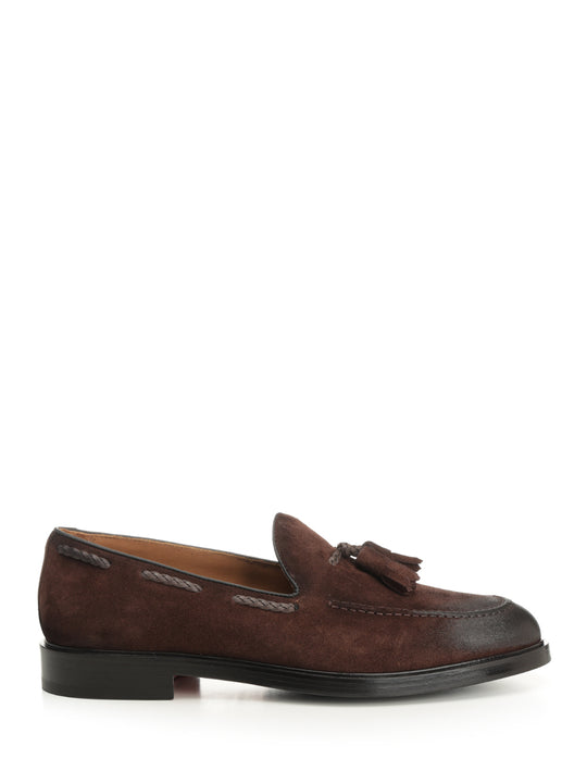 Suede Moccasin Loafers Brown