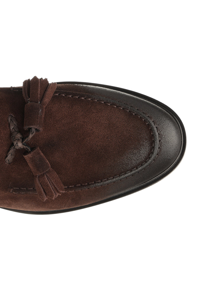 Corvari Suede Moccasin Loafers - Brown | 1e4d42dadc6d8ea6534b6d4a46e352f96438a0c8