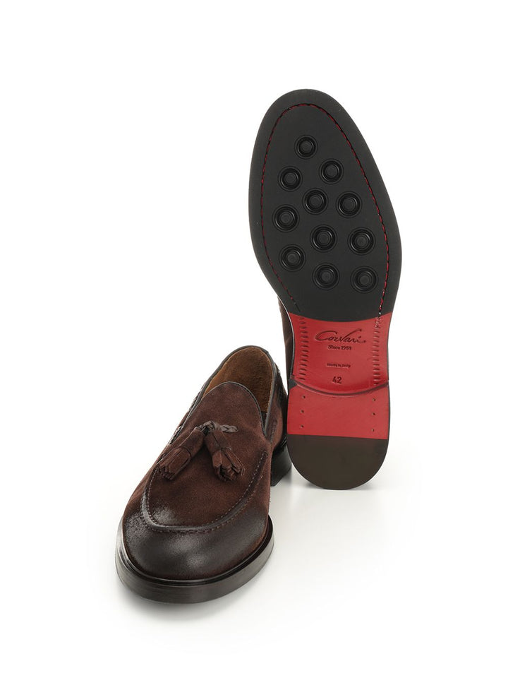 Corvari Suede Moccasin Loafers - Brown | 79ebf7e723e1881fce561a7dd1d8beca382730a1