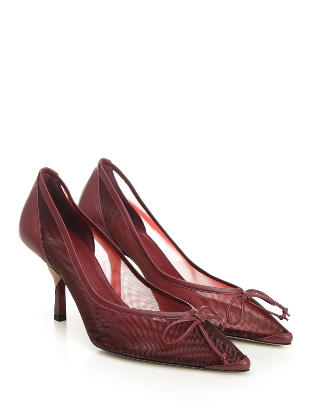 Jacquemus Décolleté Tourni Pumps - Bordeaux | f6b0c7378c882a1261368a6b03c59d2fbd59bed5