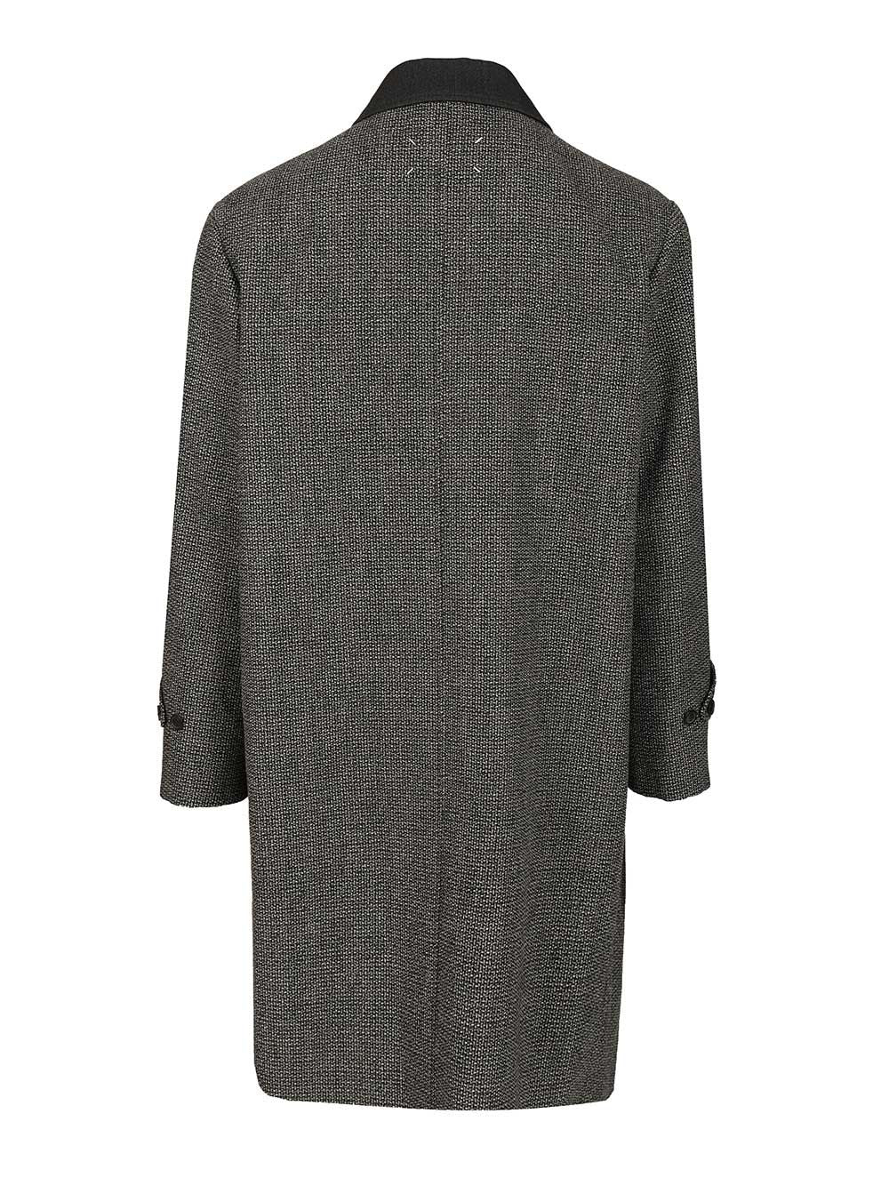 Maison Margiela Wool Coat Coats - Grey | cc2bd09dd14fa044b8dbfff75b505d6e1dc03e27