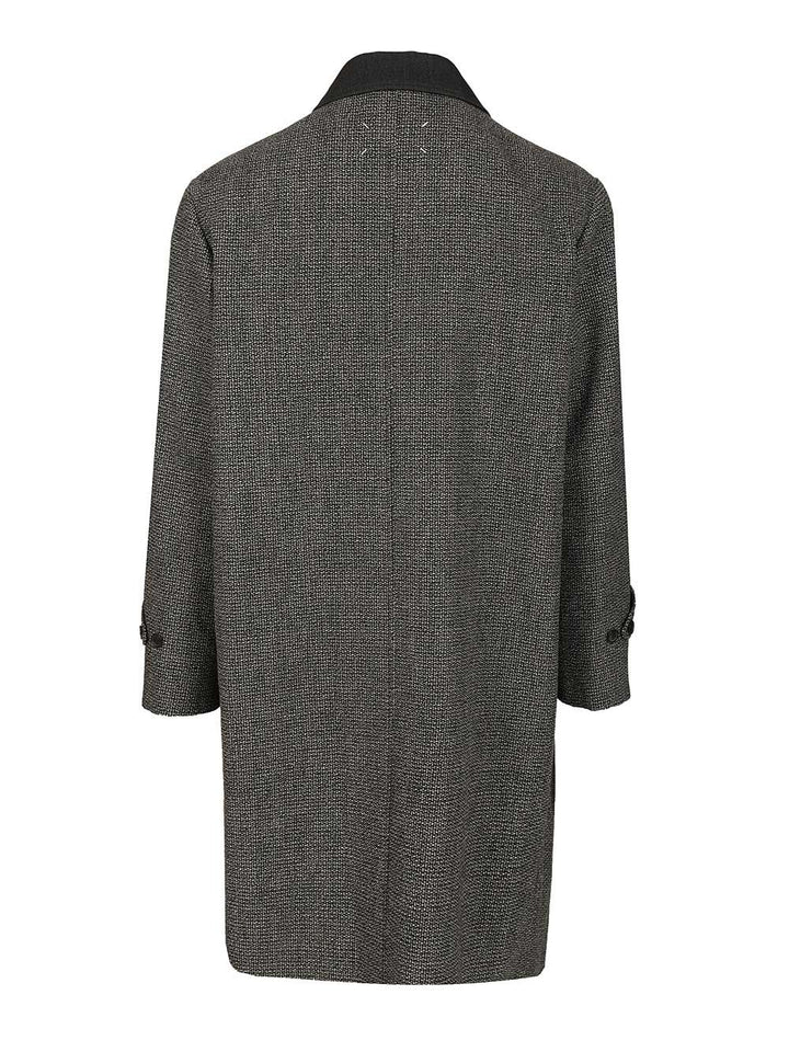 Maison Margiela Wool Coat Coats - Grey | cc2bd09dd14fa044b8dbfff75b505d6e1dc03e27
