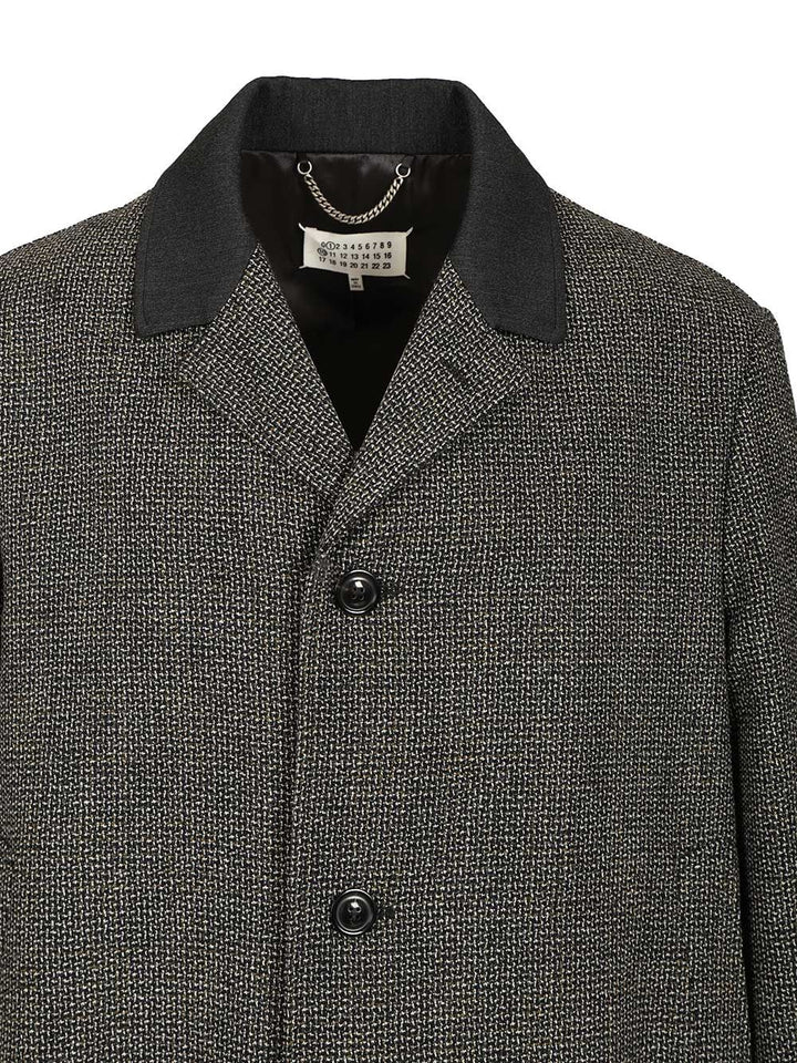 Maison Margiela Wool Coat Coats - Grey | ace60e0b265c602f7a597a0b7f64989e58f1a864