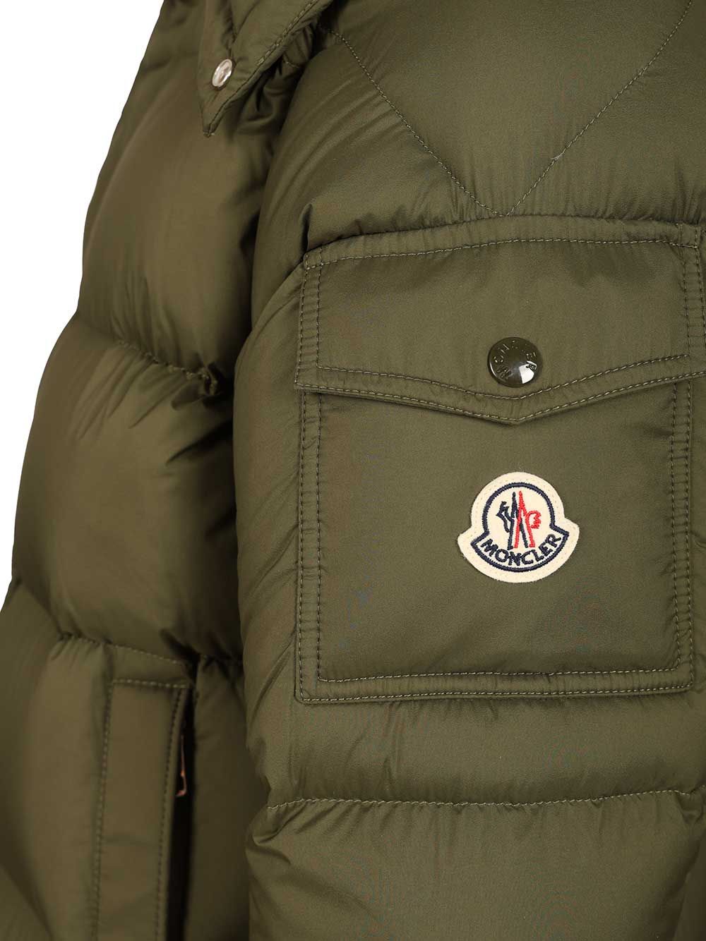 Moncler Moncler Maya 70 Short Down Jacket Coats - Green | f2dfec8763dfaf05b560041e8afe4b34ec7037ae