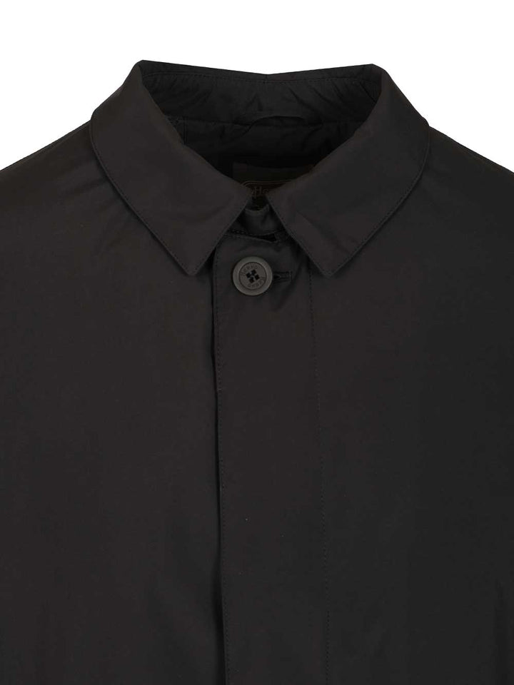 Herno Prometeo Padded Nylon Trench Coat Coats - Black | 378a0eac98137700409f389cdb15b5986e304524