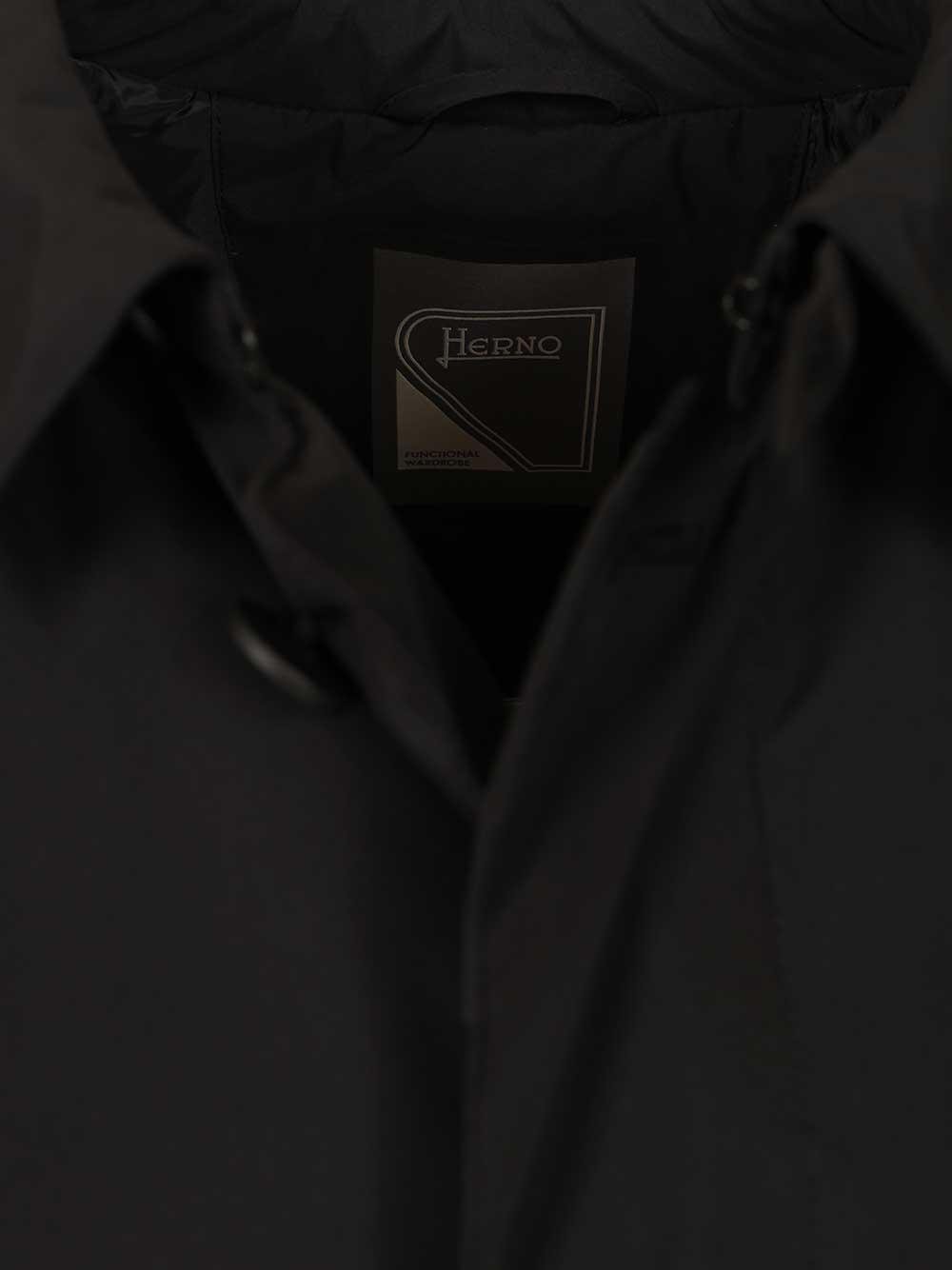 Herno Prometeo Padded Nylon Trench Coat Coats - Black | d58d0117bbd72461a042adb09164e9e1d3731ce3