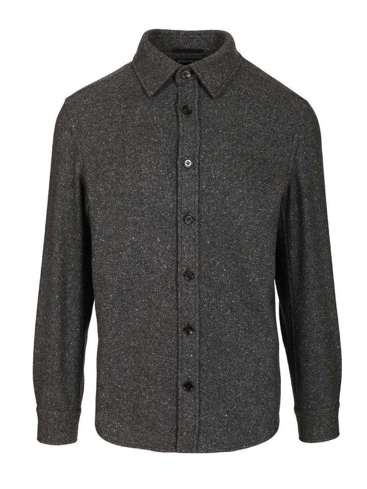 Ermenegildo Zegna Cashmere And Silk Overshirt Jackets - Grey | e463a9fc035b69d6f4829b711f08024fa739d898