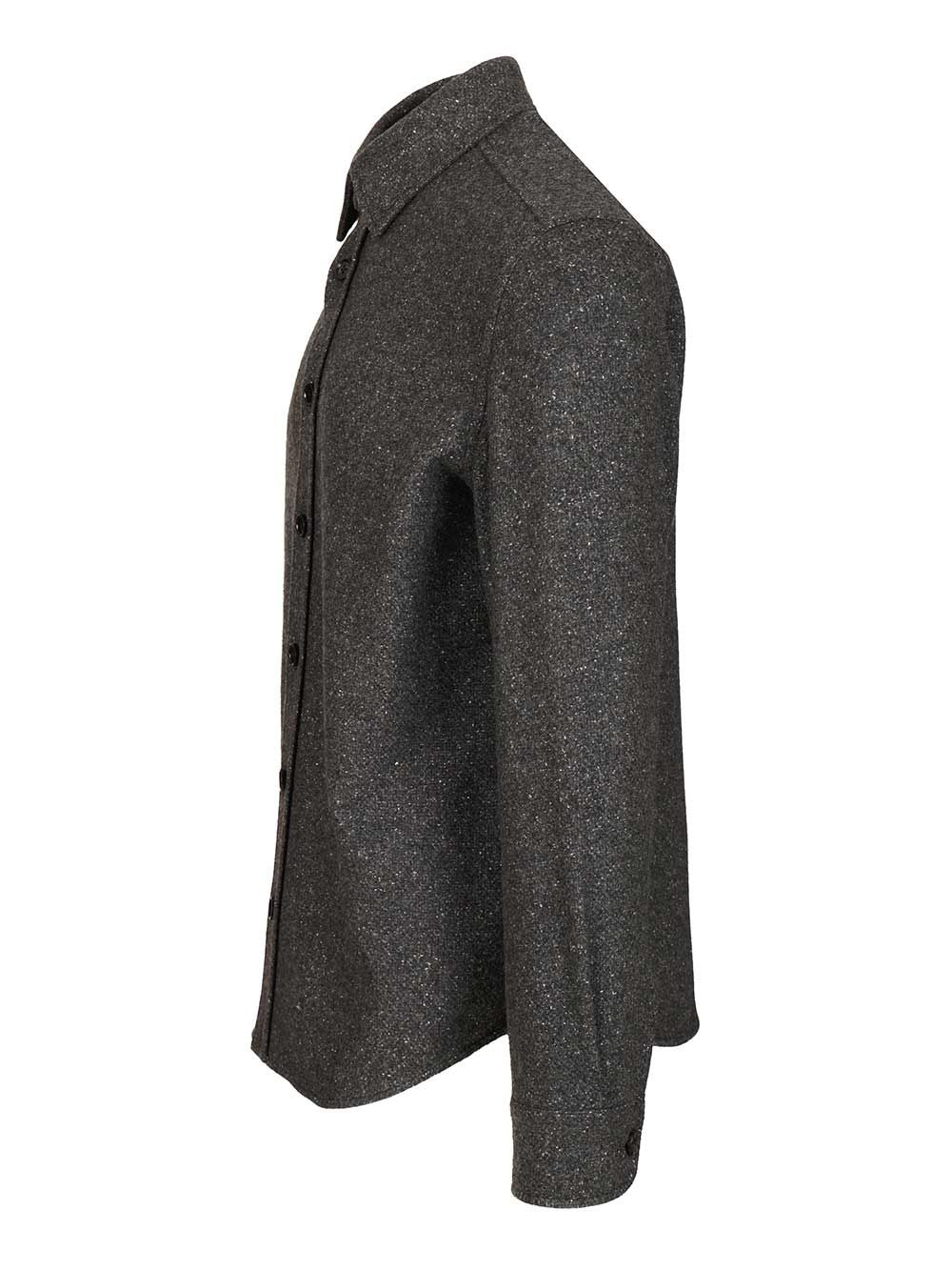 Ermenegildo Zegna Cashmere And Silk Overshirt Jackets - Grey | 154dcfd8b9b1f15fcb81b90aca39f703bb156629
