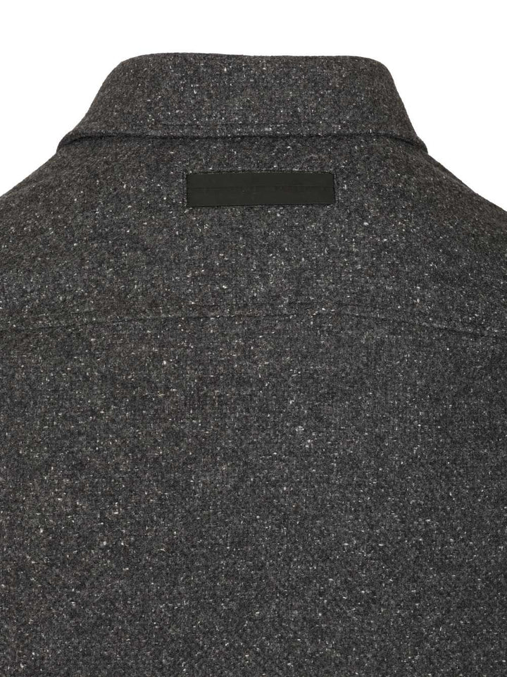 Ermenegildo Zegna Cashmere And Silk Overshirt Jackets - Grey | 6dbc93e70bf6ed3e0d945f0c90cf11f346009c62