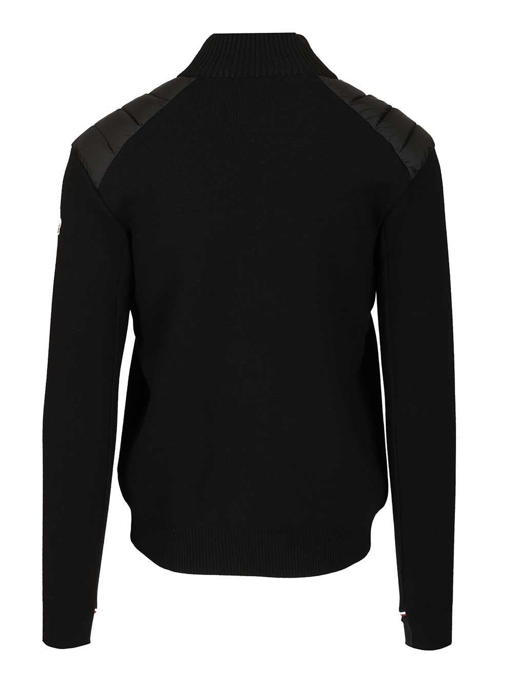 Moncler Grenoble Padded Cardigan Knitwear - Black | 7481543c465002136e5dd0600f80fde9c7b1db3b