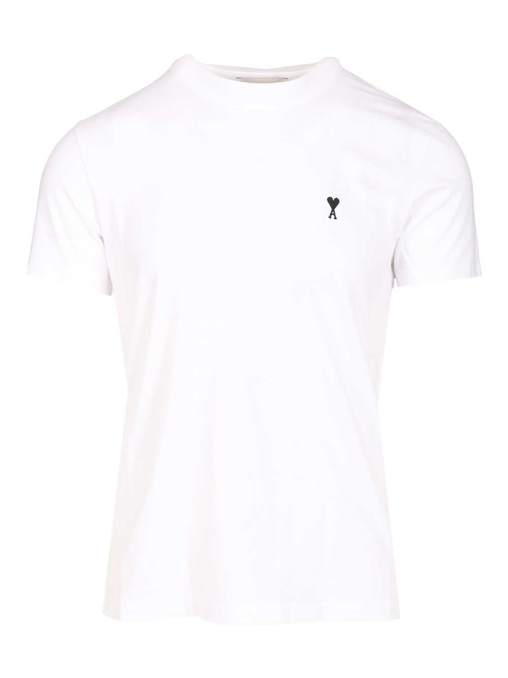 Ami Quota -Contrasted Adc Tshirt Light Cotton Jersey T-Shirt - White | fd2c6cd3cd5656cb8e54bf5c616c483fccaa21d1