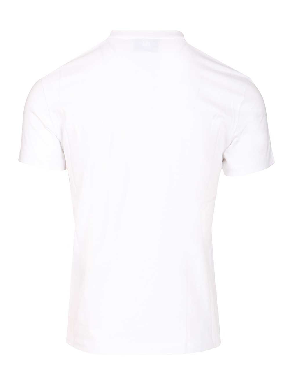 Ami Quota -Contrasted Adc Tshirt Light Cotton Jersey T-Shirt - White | a285fe853fdef4f3894718057902a2428c03112c