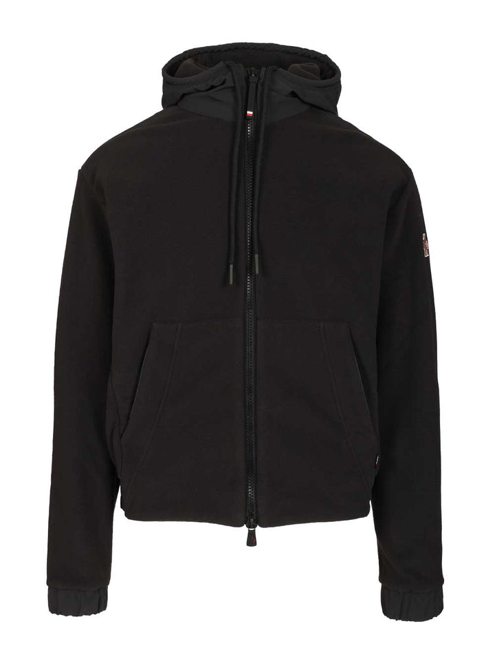 Moncler Grenoble Polartec® Full-Zip Hoodie Sweatshirts - Black | a633761337c44d00fe61d7843389b766bdb0fd79