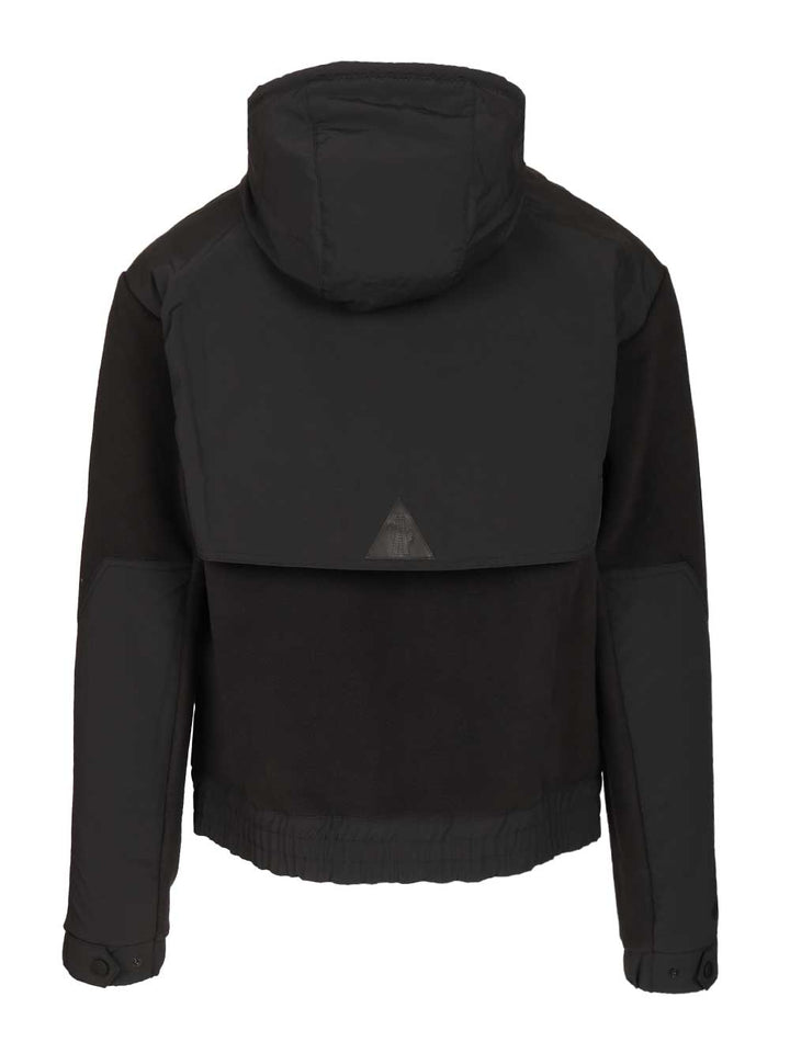 Moncler Grenoble Polartec® Full-Zip Hoodie Sweatshirts - Black | 1677e805003c549e77d47529c330764c580e586a