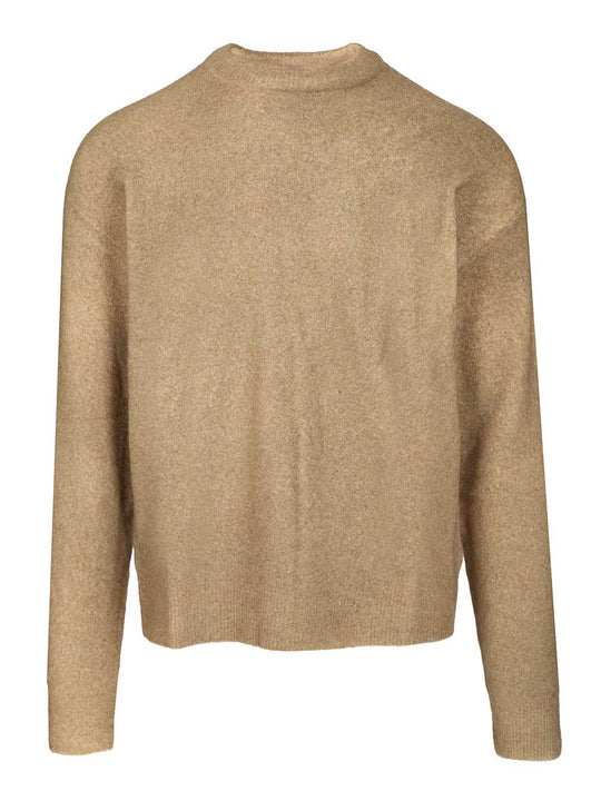 Crew Neck Sweater Knitwear Green