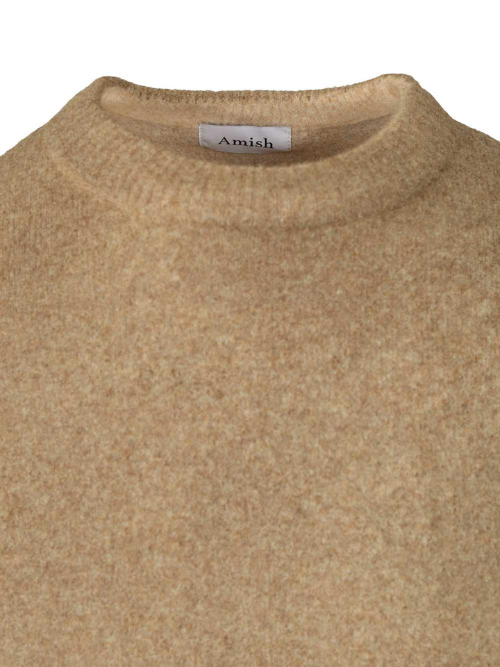 Amish Crew Neck Sweater Knitwear - Green | 1cba25b555624dfc4aa5a72ddac06d9fe33526a1