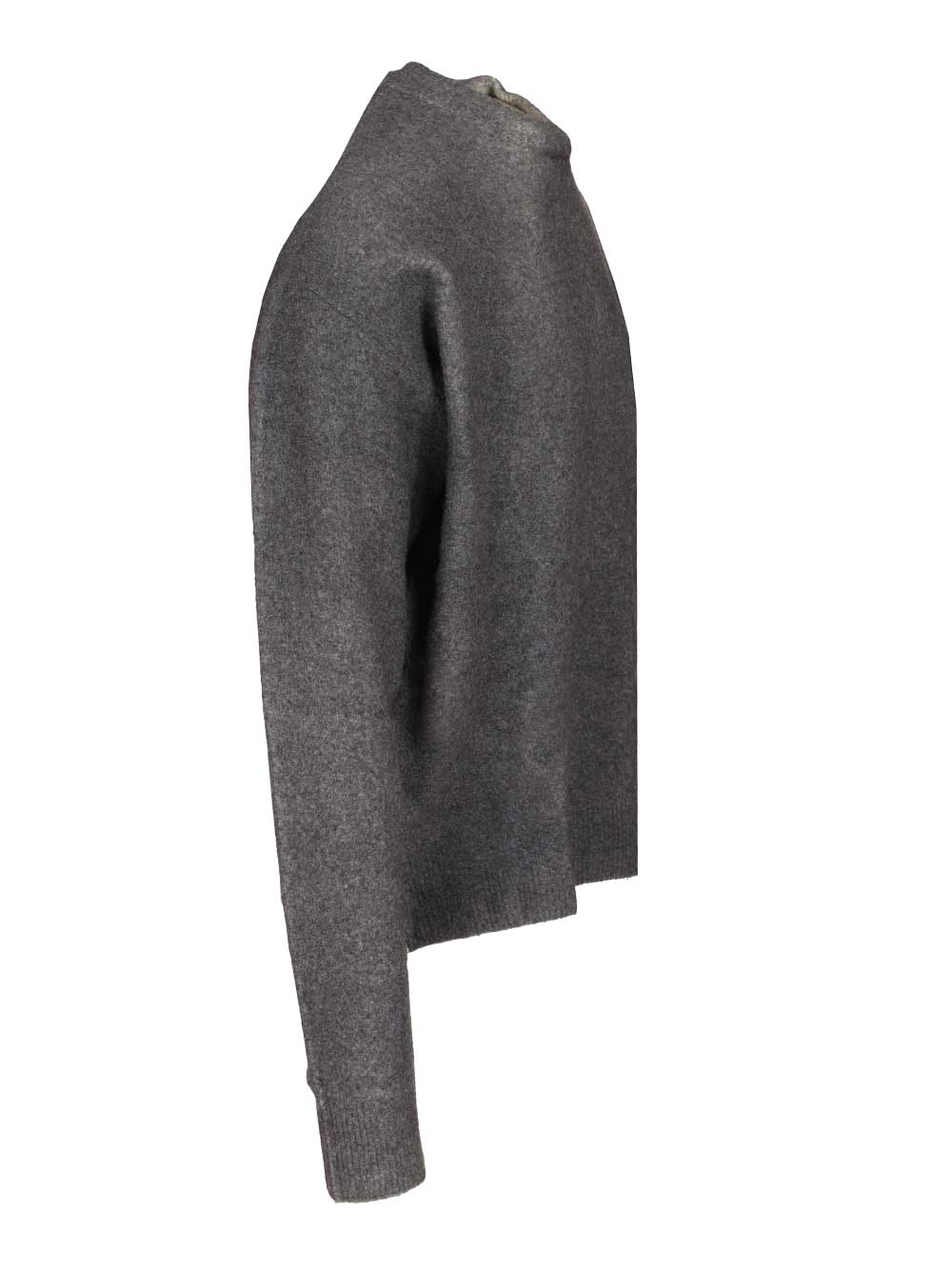 Amish Crew Neck Sweater Knitwear - Grey | 081d8574c304348f681a06cf22fcc4ce349fe6a8