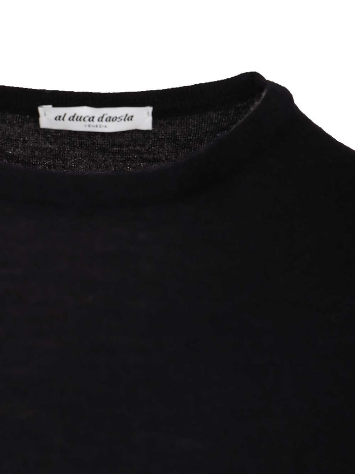 Al Duca D'Aosta Crewneck Sweater Knitwear - Blue | 5cce49c9d412220b15c58f168858622364daf6a2