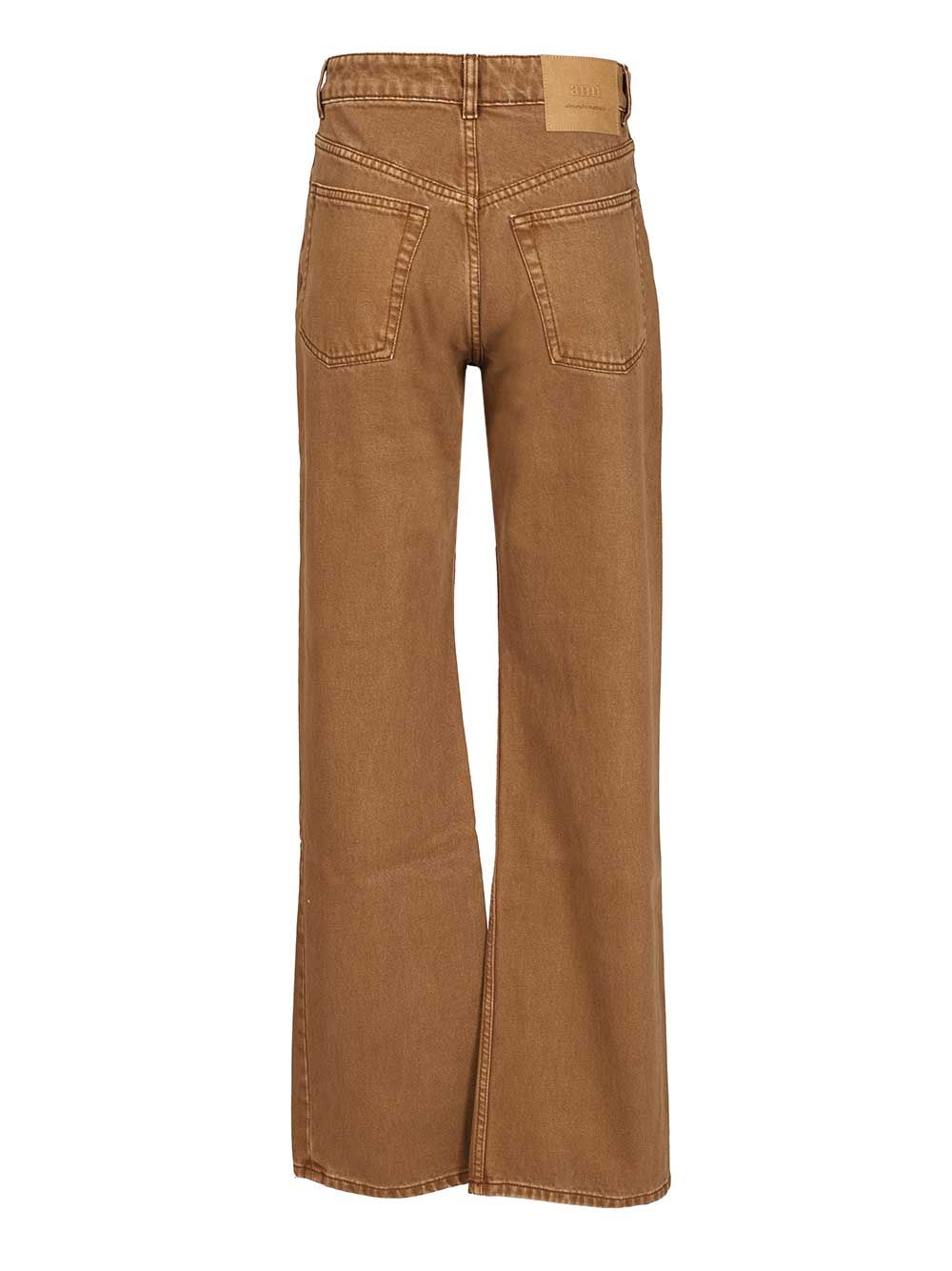 Ami Loose-Fitting Jeans Trousers - Brown | 7a54fc6170caeb5932f21ce908fc58439e95c66a