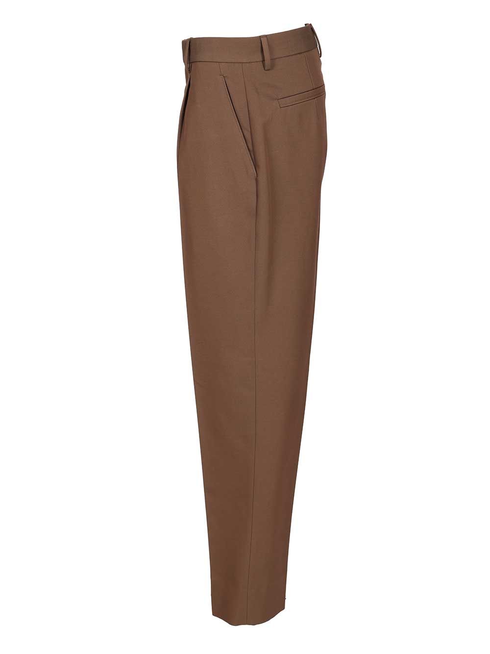 Ermenegildo Zegna Dark Foliage Cotton And Wool Trousers - Brown | f6cc1bf3d6ec082e257c089c2f624543217bd719