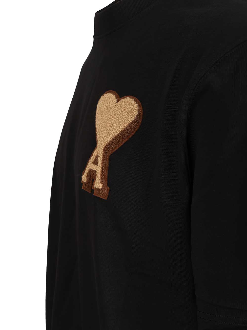 Ami Ami De Coeur T-Shirt - Black | 467e5dcaee1ab93af7c7be388326388b951206b0