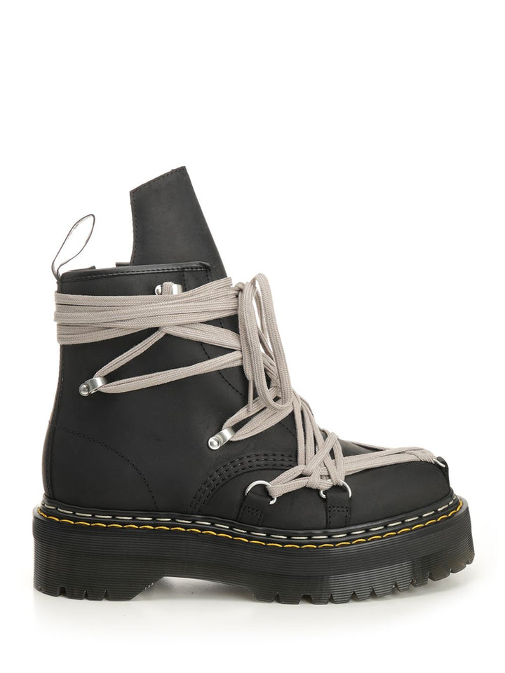 Dr. Martens X Rick Owens 1460 Megalace Boots - Black | 341adc903ae049cd6a3be91ddcd66f4c3098a3bd