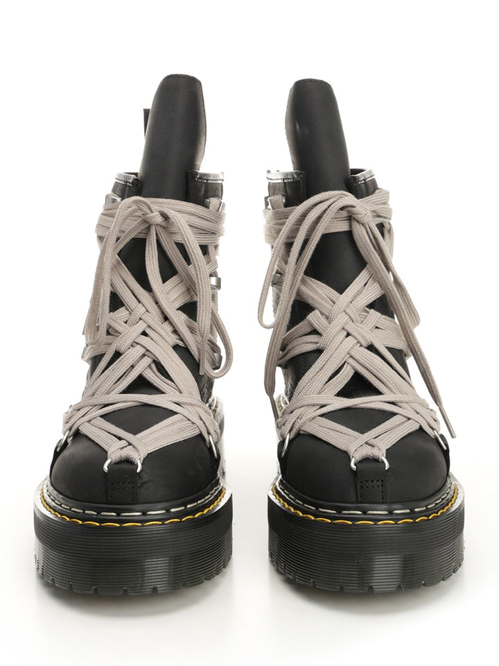 Dr. Martens X Rick Owens 1460 Megalace Boots - Black | 5fc5817c97a274401ce5d441d700e6307f191218