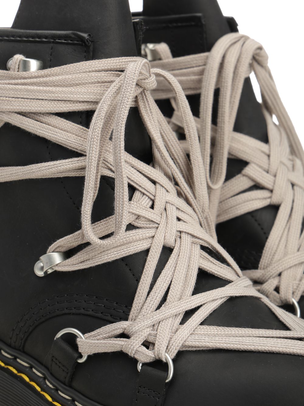 Dr. Martens X Rick Owens 1460 Megalace Boots - Black | d643a562fe07e0fb611b7f528b602bd6a81c9bc0