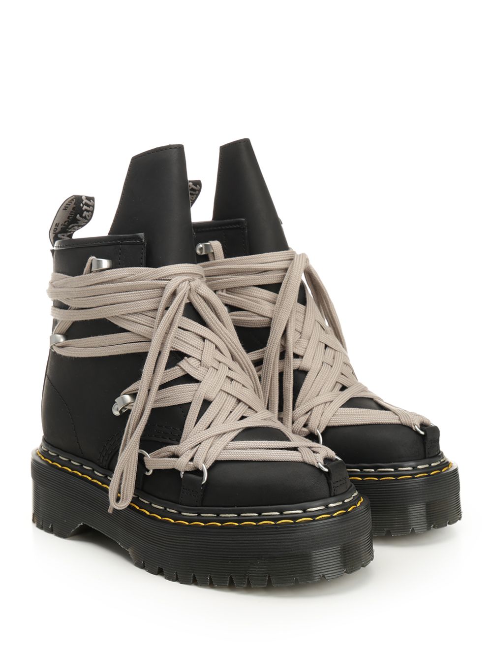 Dr. Martens X Rick Owens 1460 Megalace Boots - Black | 176a2dad0efac6baeb4e2e010f5e8ddd0862483a
