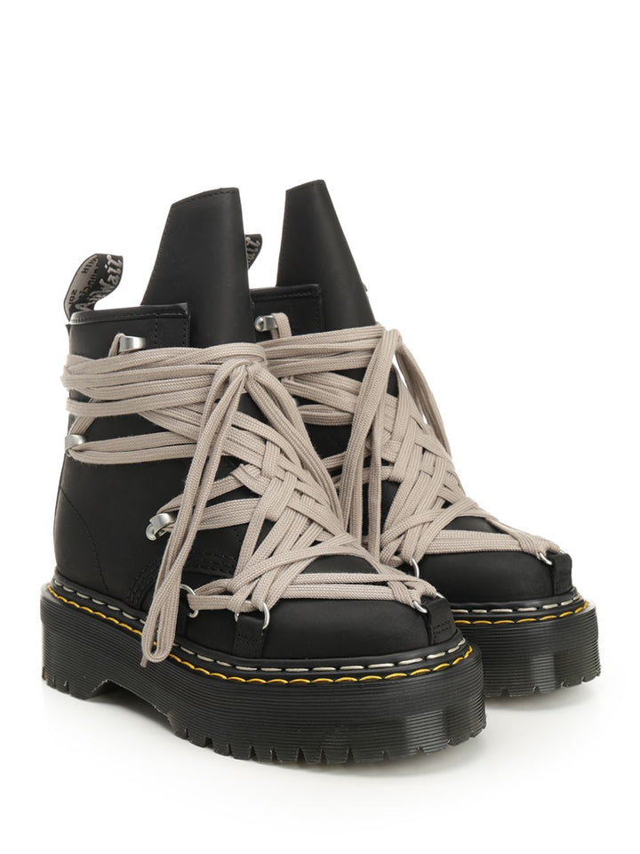 Dr. Martens X Rick Owens 1460 Megalace Boots - Black | 176a2dad0efac6baeb4e2e010f5e8ddd0862483a