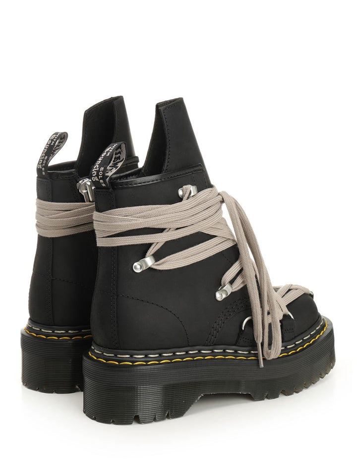 Dr. Martens X Rick Owens 1460 Megalace Boots - Black | ddf82d641b9991ef42bdff2b069db9ceb5fd9594