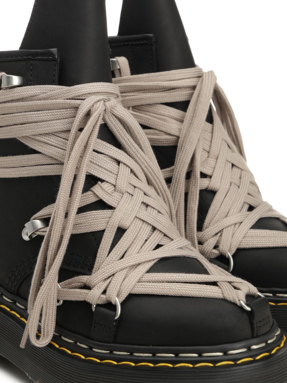 Dr. Martens X Rick Owens 1460 Megalace Boots - Black | e578f25c730c1e583774ec22d9d135a07d0dbf91