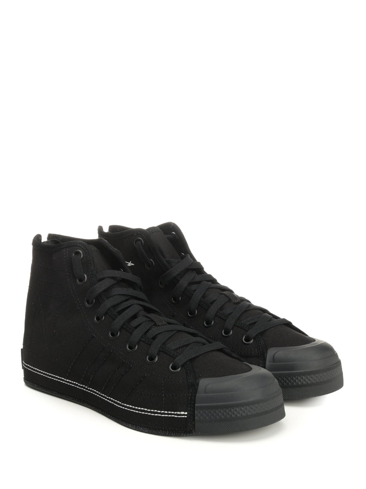 Adidas Y-3 Y-3-N Nizza Hi Sneakers - Black | 49360b96b6a36b9f4df15ae968458f764c2f7219