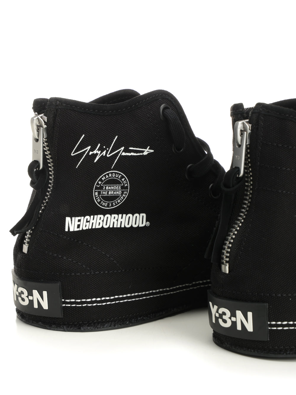 Adidas Y-3 Y-3-N Nizza Hi Sneakers - Black | 61abef351bfcf9d604887e8c7fa37f3bb49814e0