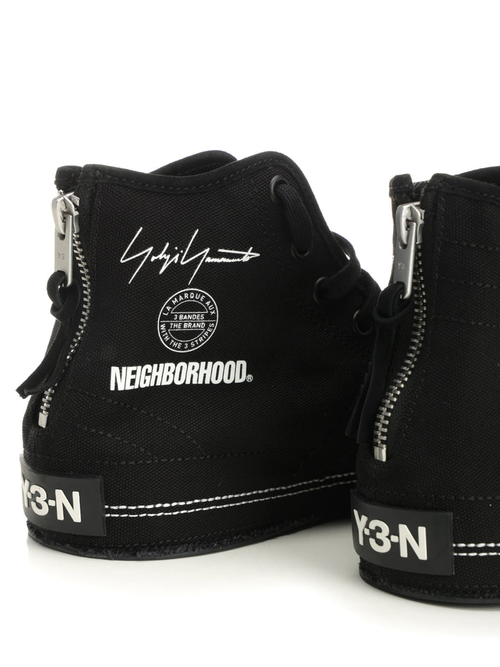 Adidas Y-3 Y-3-N Nizza Hi Sneakers - Black | 61abef351bfcf9d604887e8c7fa37f3bb49814e0