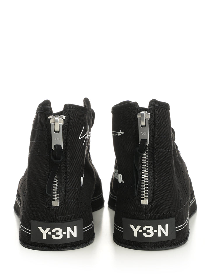 Adidas Y-3 Y-3-N Nizza Hi Sneakers - Black | dde55b4a37a3e367ef3a42330221ec224a219e36