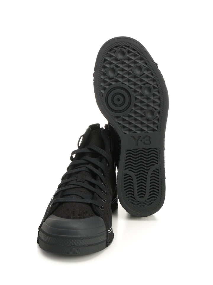 Adidas Y-3 Y-3-N Nizza Hi Sneakers - Black | ccb359772f472f37b6c30f783cbd45d2ba355811