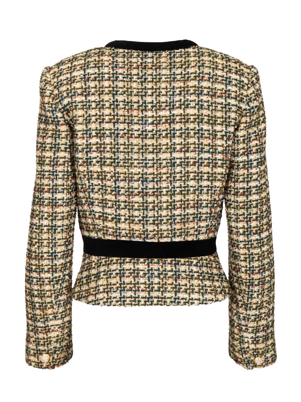 Valentino Garavani Velvet Bow Tweed Jacket Jackets - Multicolor | 1e0aa82f64423792379c81f5effdfe96c9623449