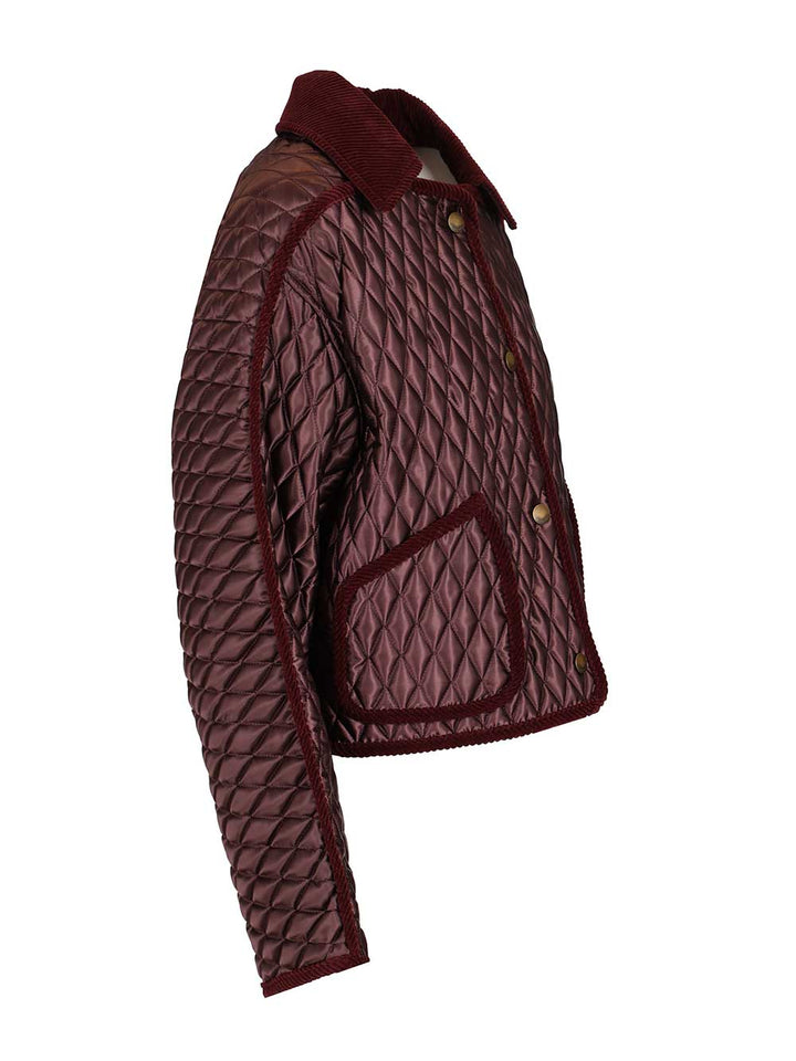 Burberry Floriston Jackets - Bordeaux | 8376b44963f33ad7799f0924873d81905a69892b