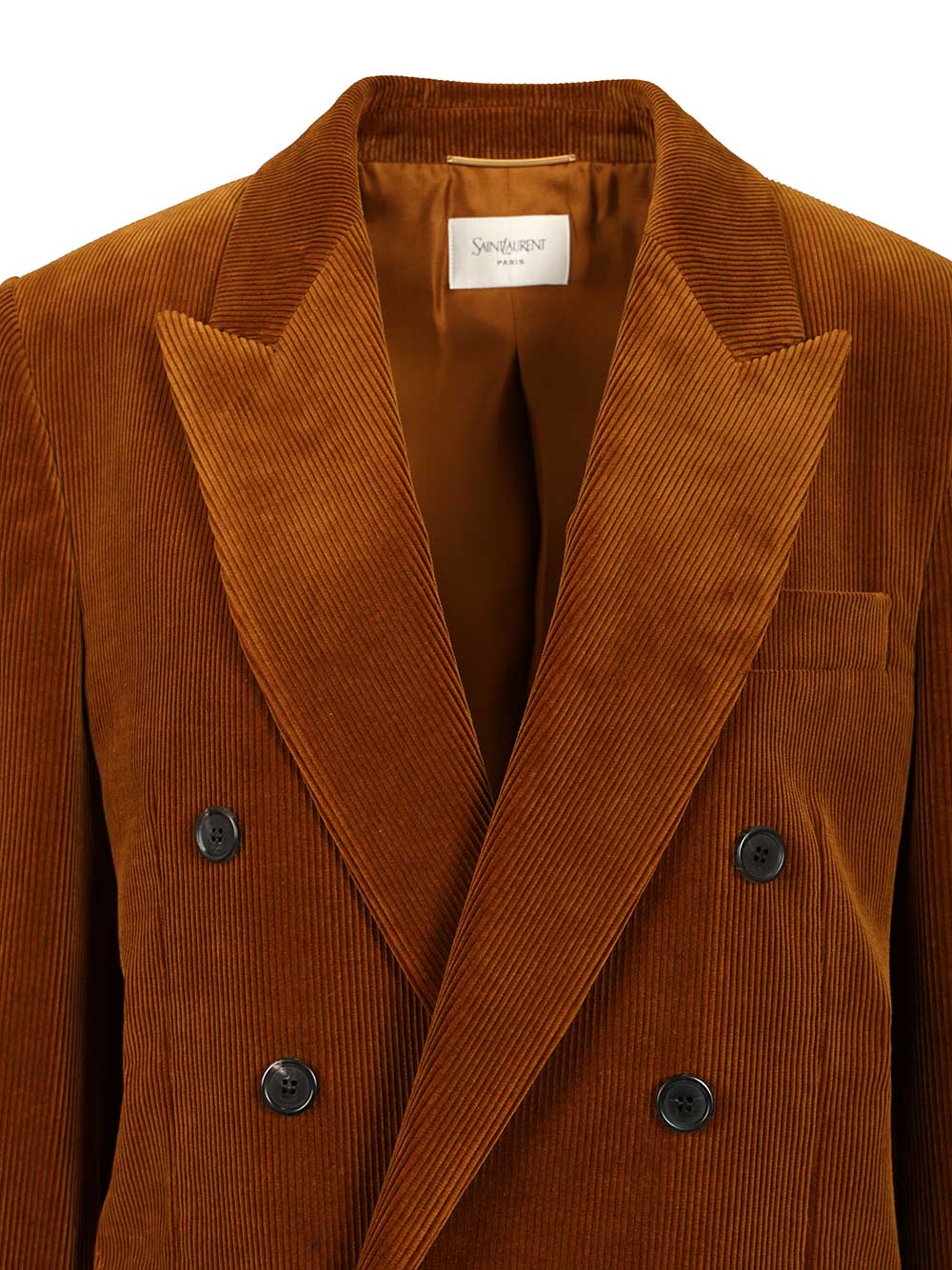 Saint Laurent Corduroy Jacket Jackets - Brown | 93f8db89740b5b74382039981492cab181976d2f