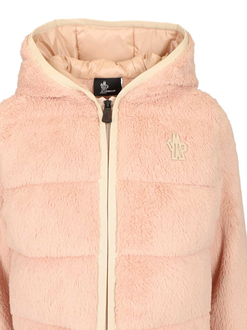 Moncler Grenoble Polartec® Padded Hoodie Jackets - Rose | 78e5840e6492167d6dad3c1d66ef85bf95dd9572